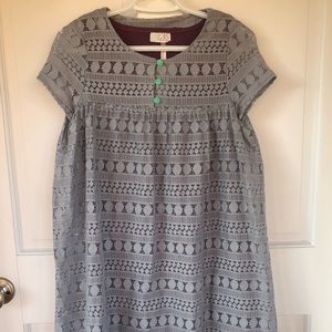 Matilda Jane grey and magenta dress size youth 16